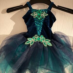Revolution Magic Flute RC17003 Sparkling Teal and Navy Kids Costume
